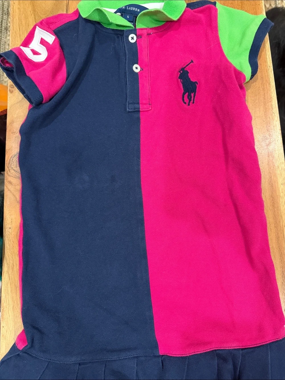 NWOT Ralph Lauren Two-Tone Polo Dress